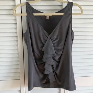 Grey silk tank